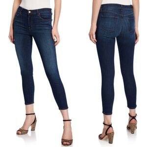 J Brand Capri Skinny Jeans 31 Dark Vintage Wash Mid Rise Stretch Cropped